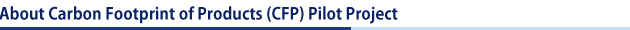 About Carbon Footprint of Products (CFP) Pilot Project